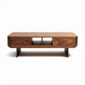 Table basse en bois de noyer avec rangement 120 x 60 x 40cm